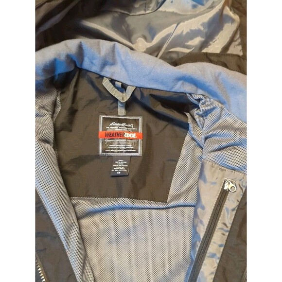 Eddie Bauer Weatheredge Jacket Coat Womens XS Black Hooded Waterproof - Picture 5 of 9